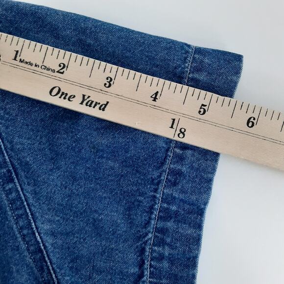 Vintage 90s Disney Mickey Minnie Embroidered Button Down Shirt Short Sleeve Sz S - Picture 12 of 12